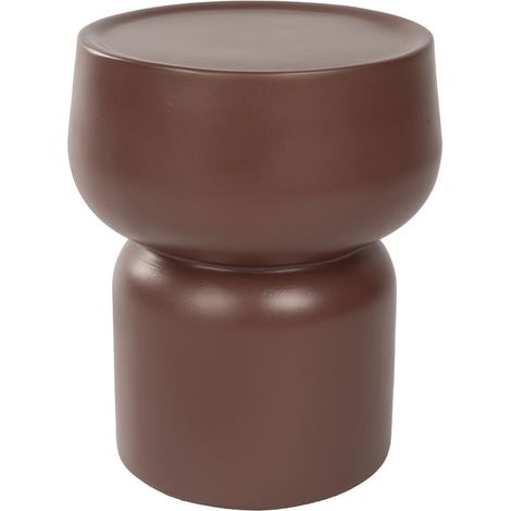 Table d'appoint, Table d'appoint Eline Terracotta en Béton, BOITE A DESIGN