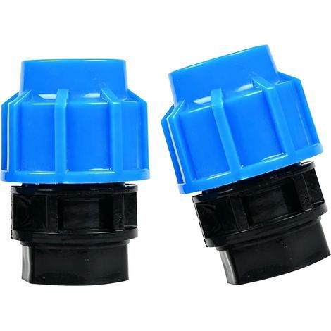 32 mm x 1 Zoll PP-Fitting mit Innengewinde, 2 Stück, Rohrverbinder für PE-Schläuche, kompatibel mit gängigen Fittings (1/5)
