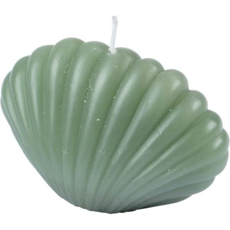 Bougie Déco Coquillage "Arty" 6cm Vert Céladon