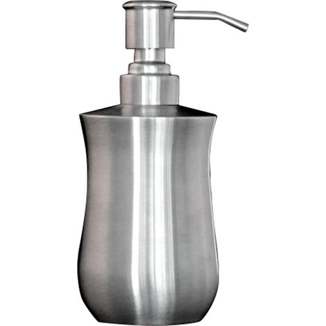 de savon rechargeable en acier inoxydable 380 ml avec pompe (1/5)