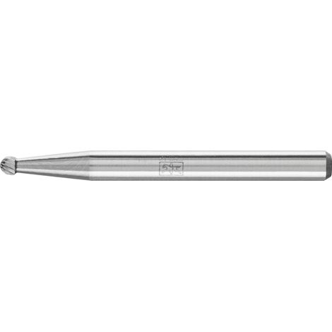 PFERD TOOLS Hartmetall Frässtift Kugel KUD Ø 02x1,5 mm Schaft-Ø 3 mm Z5 universal fein