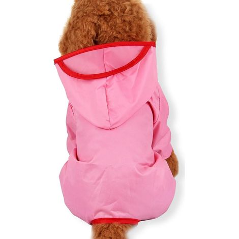 Imperméable pour chien, poncho à capuche ajustable (1/5)