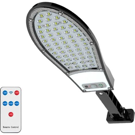 Lampe solaire puissante (3200 mAh) - Éclairage puissant pour extérieur, jardin, mur, LED, détecteur de mouvement, étanche IP66. (1/5)