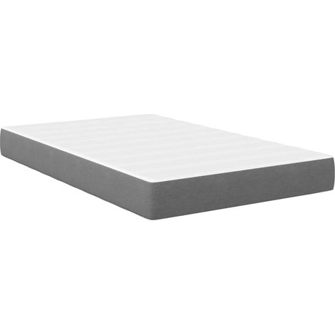 Maison Exclusive - Bettmatratze mit Matratze Hellgrau 120 x 190 c