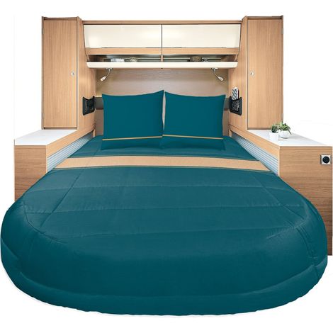 Pronto per Dormire Tutte le Stagioni Lyocell e Percalle Capri 130 x 190 cm Taglio Pan Sinistra - Incasa