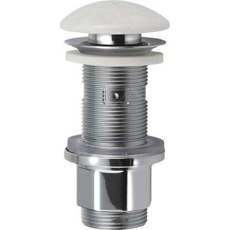 Sapho Blok - Vidage de lavabo refermable Click-Clack 1 1/4, marbre blanc 2401-921 (1/5)