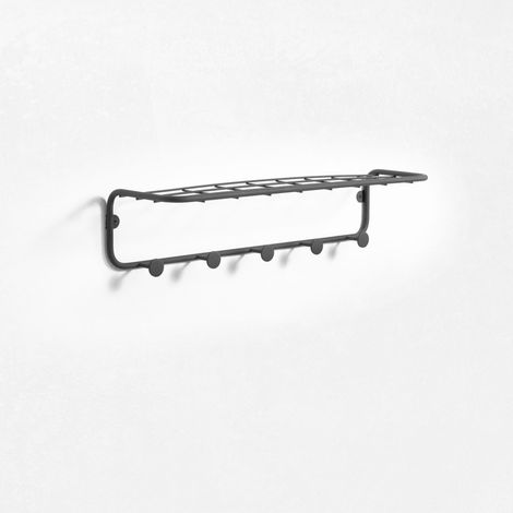 Etagère avec porte-manteau IJI gris