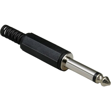 BKL Electronic 1107001 Klinken-Steckverbinder 6.35 mm Stecker, gerade Polzahl: 2 Mono Schwarz 1 St.