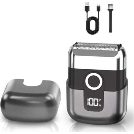 Electric Foil Shaver for Men, IPX7 Waterproof Cordless Razor with 3 Floating Blades, LED Display, USB-C Fast Charging for Travel and Home (1/4)