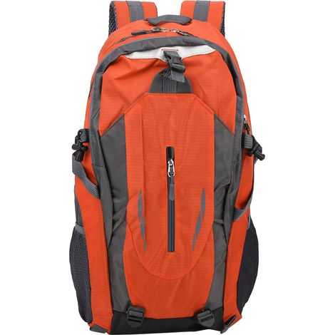 Sac à dos étanche 40 L, bandoulière, pour sports de plein air, escalade, camping, randonnée, orange (1/5)