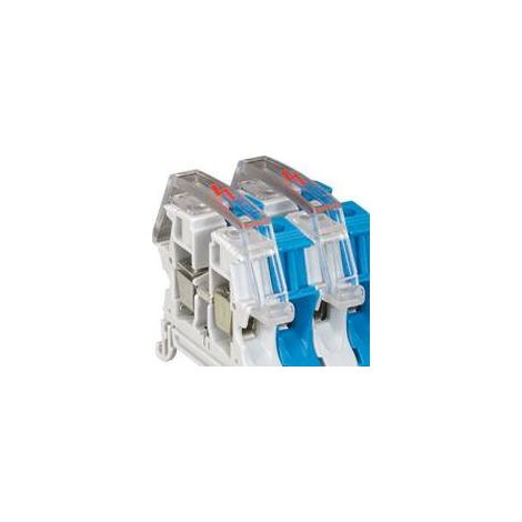 Ecran de protection unipolaire pour bloc de jonction à vis viking 3 avec 1 entrée 1 sortie pas 12mm et 15mm LEGRAND 037567 (1/2)