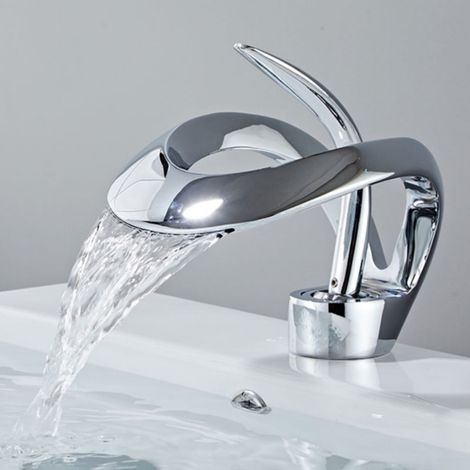 Robinet mitigeur lavabo chrome, Line (1/4)