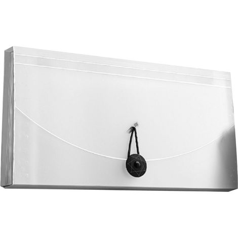 Classeur à 13 pochettes professionnel imperméable pour factures, reçus et documents, dossier de rangement transparent avec fermeture, organiseur de papiers étanche pour bureau et maison (1/5)