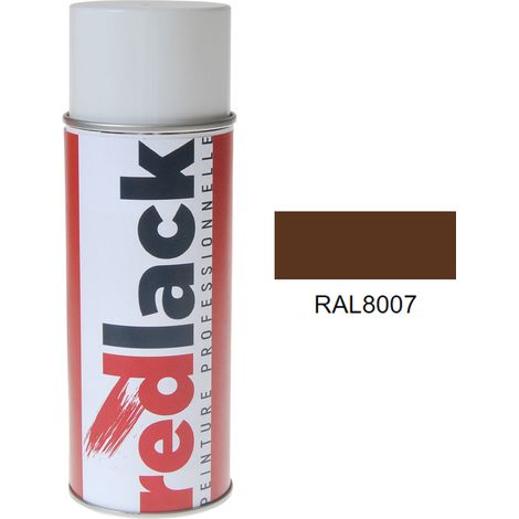 Bomboletta di Vernice spray 400ml – RAL 8007 – Marrone fulvo – lucida – multisupporto – Redlack