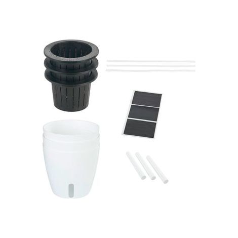 Ensemble de trois pots avec système d'irrigation, Ø 18 cm (1/5)