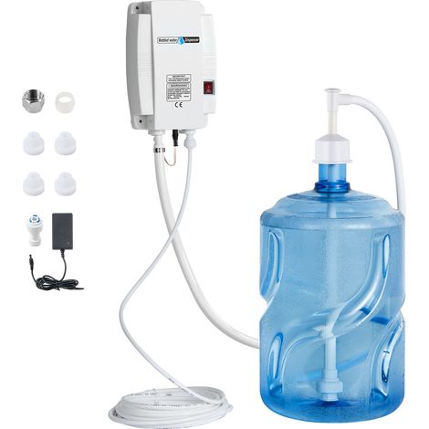 Mophorn Sistema de bomba para dispensador de agua embotellada de 5 galones de, bomba automática para jarra de agua eléctrica, entrada única, para cafetera, refrigerador, máquina de hielo