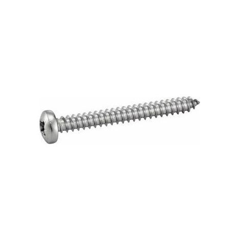 Vis à tôle tête cylindrique large, pozidrive inox - Longueur: 13 - Qualite Inox: A4 - Diamètre: 5,5