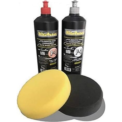 KITAUTOS 1 kg cutting + 1 kg gloss + 150 mm polishing sponges. (1/5)