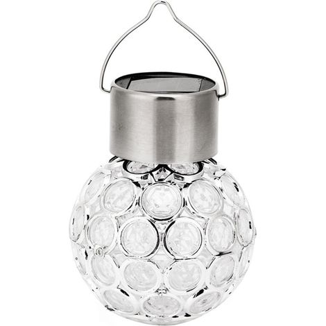 Jeffergarden CHICIRIS Lampe solaire LED Lumière Pendentif Colorée, pour Patio Arrière, Chambre à coucher, Porche avant, Patio, Jardin-DOU