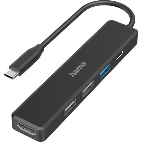 Hama 00200117 laptop-dockingstation & portreplikator USB 2.0 Schwarz (1/2)