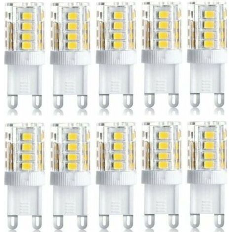 Lot de 10 Projecteur LED, lumière décorative LED, ampoule LED G9, 5 W blanc froid, ampoules LED à économie d\'énergie, ampoule halogène de rechange, AC 230 V non dimmable (1/4)