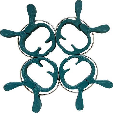Clips de support pour plantes de jardin - Clips pour orchidées et plants de tomates - Attaches réutilisables en plastique pour plantes de jardin (1/2)