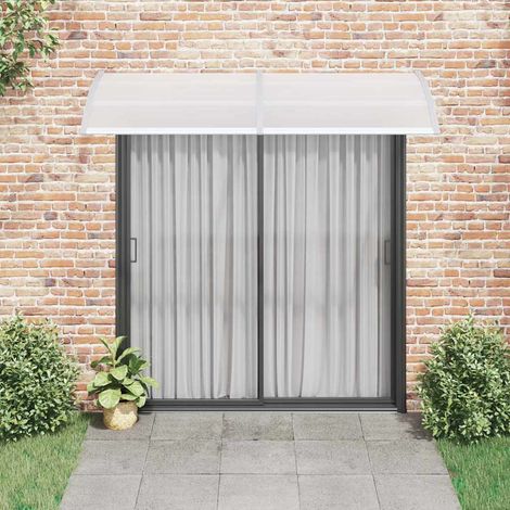 Auvent Marquise de porte, Store Banne pour porte, Gris 240 x 100 cm PC OIB9353E (1/5)