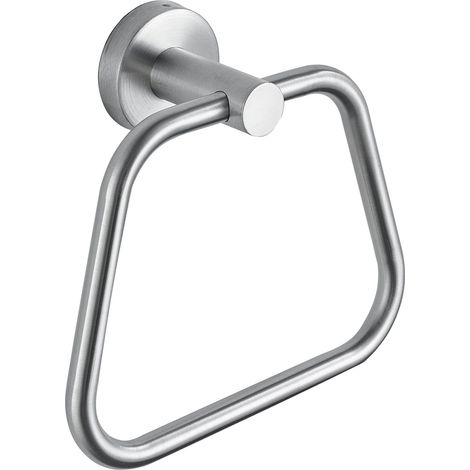 Anneau Porte-Serviettes - Accessoire de Salle de Bain en Acier Inoxydable 304 - Porte-Serviettes Mural avec Design Trapézoïdal - Adapté à la Salle de Bain et à la Cuisine (1/5)