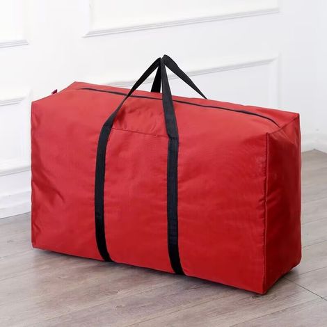 royaluxe - Sacs de rangement étanches pour garage, grenier, étagères, meilleur choix pour couettes, oreillers, couvertures, objets mobiles, organisateurs, sacs de sport. rouge 805030CM (1/4)