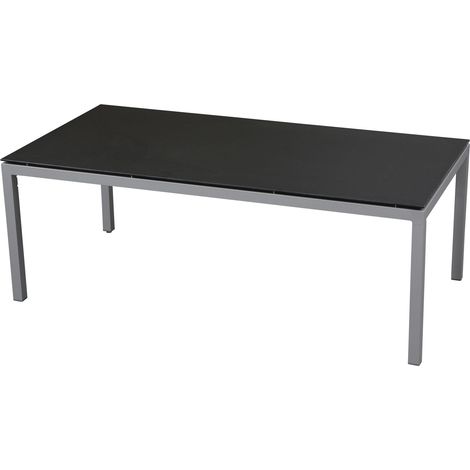 Inko Gartentisch Aluminium anthrazit 200x100 cm Terrassentisch Tischplatte nach Wahl