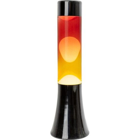 Lampada Lava Mini 9x9x31cm Gradiente Rosso Giallo Fisura