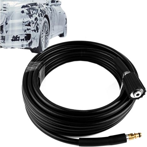 Tuyau de lave-auto, nettoyage de tuyaux haute pression,Tuyau de lavage de voiture haute pression - Tuyau de lavage de camion haute pression à connexion rapide, conception anti-torsion, connexion rapid (1/5)