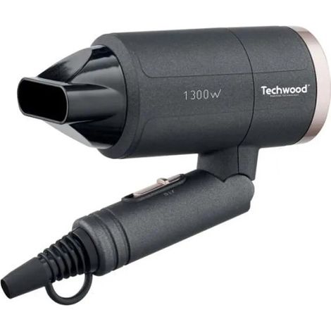 Asciugacapelli Techwood TSC-1296 grigio antracite 1300W (1/3)