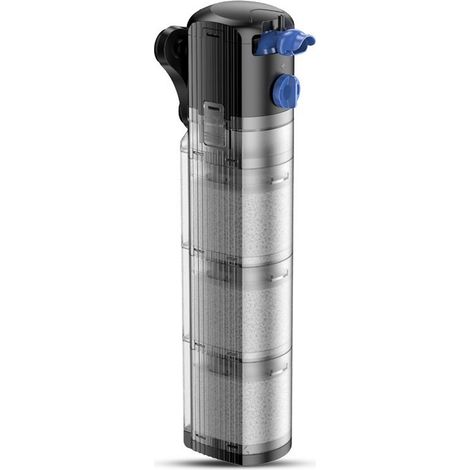 Filtre Intérieur aquarium Réglable 3-en-1 Pompe aquarium pour 100 - 300l aquarium d'eau Douce ou d'eau Salée 1500L/H 25W (1/5)