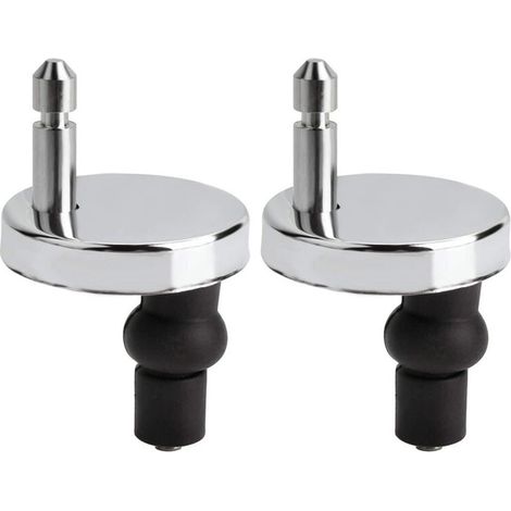 Stück Toilettensitz-Scharnierbefestigungen, Schnellverschluss-Scharniere, Toilettensitz-Scharnierbefestigungen, mit Ersatz-Gummischrauben