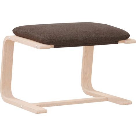 Repose-pied,Tabouret de pied,Pouf Marron foncé 51x41x40 cm Tissu CFW3801 (1/5)