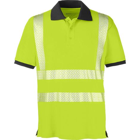 Warnschutzpoloshirt Orlando Größe 3XL leuchtgelb/grau 4PROTECT (1/4)