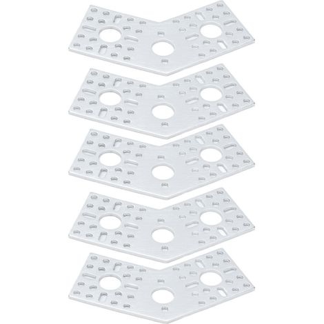 Plaques de fixation perforées en alliage d'aluminium (lot de 5) pour robots et équipements d'ingénierie pièces fixes de connexion 3108-0002-0003 (1/5)