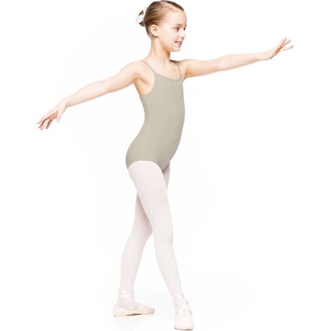 Odylia - body da ginnastica per bambini per danza, color carne Odylia body da balletto per danza, ginnastica ritmica, color carne 110/116 (1/4)