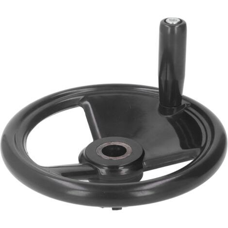 Volant de 22 x 200 mm à jante ronde en plastique technique pour machines-outils (tours, fraiseuses, etc.) (1/5)