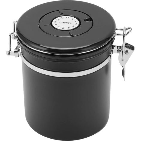 304 Stainless Steel Coffee Canister with One-Way CO2 Valve and Date Tracking, Airtight Coffee Storage Container for Freshness (1/5)