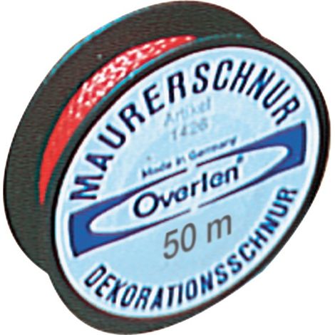 Fliesenlegerschnur 50m 10kg rot OVERMANN (1/2)