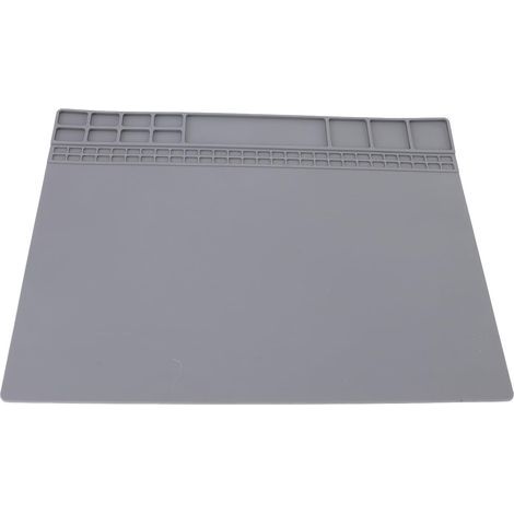 Tappetino da lavoro in silicone termoisolante, tappetino multifunzionale per riparazioni, antiscivolo, resistente alle alte temperature fino a 500 °C (932 °F) per la riparazione di computer. (1/4)