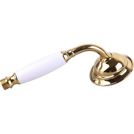 Ducha de mano portátil G1/2" de ABS dorado con chorro de rociado denso y fácil instalación. (1/5)