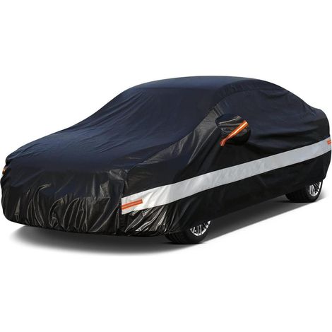Bâche auto 10 couches imperméable respirante pour Ford Ka Saloon (2014-2023) Noir (1/5)
