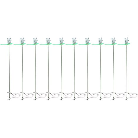 Toivize Clip a forma di libellula - Decorazione da giardino 3D - PVC e acciaio inossidabile - Confezione da 10 (1/5)