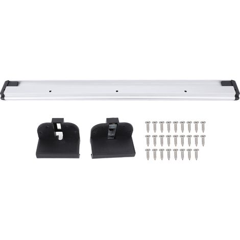 Ortviai Rail de Table pour Camping-Car 50 cm en Aluminium Anodisé – Support mural réglable avec fixations incluses