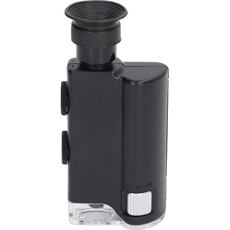 Microscope portable à zoom optique 200x à 240x, mini microscope de poche avec lumière UV pour l'évaluation des bijoux en jade (1/5)