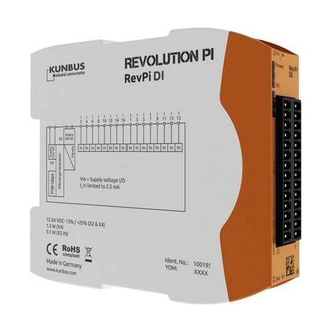 Revolution Pi by Kunbus RevPi DI PR100195 Modulo espansione PLC 24 V (1/3)