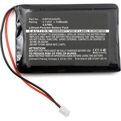CoreParts Akku 4,07 Wh Li-Pol 3,7 V 1100 mAh Schwarz für BabyPhone, BC-5700D, Neonate, mbxbph-BA003